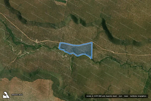 Imagem de satélite de Fazenda Vau do Redondo II ? Gleba 1 - Parcela 2 ? Gleba B em Barreiras - BA