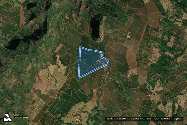 Imagem de satélite de Sítio São Francisco - PARTE 1 em Pedregulho - SP