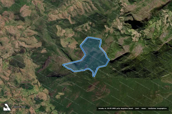 Imagem de satélite de Fazenda Serrado - Área em São Fidélis - RJ