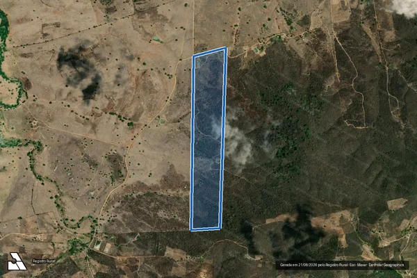 Imagem de satélite de FAZENDA VARZEA GRANDE - 01 em Salgado de São Félix - PB