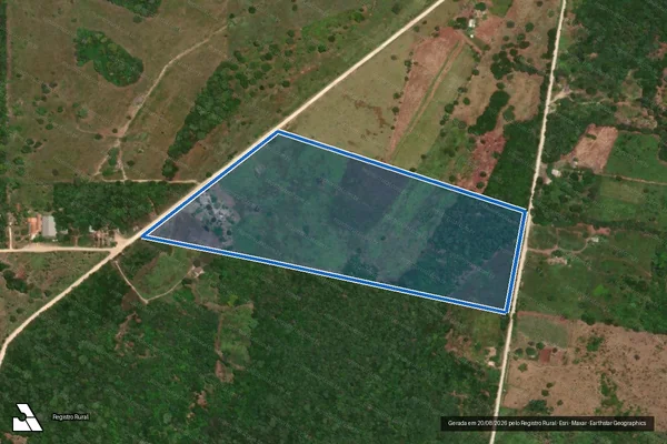Imagem de satélite de Projeto de Assentamento Tamarineiro II ? Norte - Lote 41 em Corumbá - MS