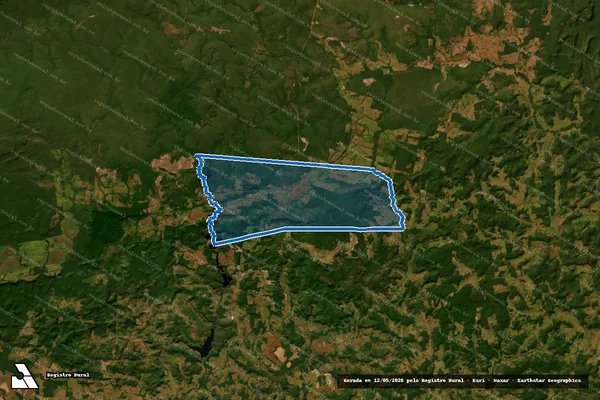 Imagem de satélite de Gleba Vale do XV em Guarantã do Norte - MT