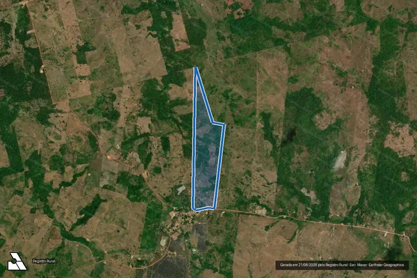 Imagem de satélite de Faz. Santa Rita - Parte 1 em Maranhãozinho - MA