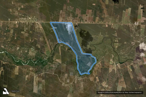 Imagem de satélite de Fazenda Extrema/ GLEBA E - Fazenda Extrema em Santa Rita de Cássia - BA