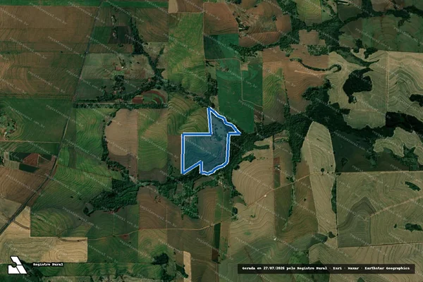 Imagem de satélite de Sítio São Judas Tadeu - Parcela 1 em Sertanópolis - PR