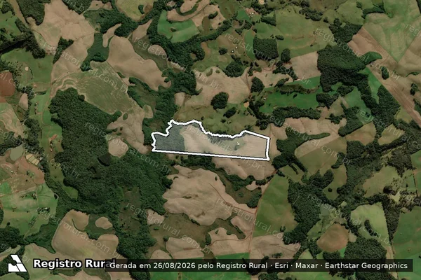 Imagem de satélite de FAZENDA MAMANGAVA - Parte 1 em Campos Novos - SC
