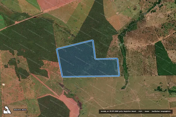 Imagem de satélite de Fazenda Canaã II - GLEBA ? II em Nova Crixás - GO