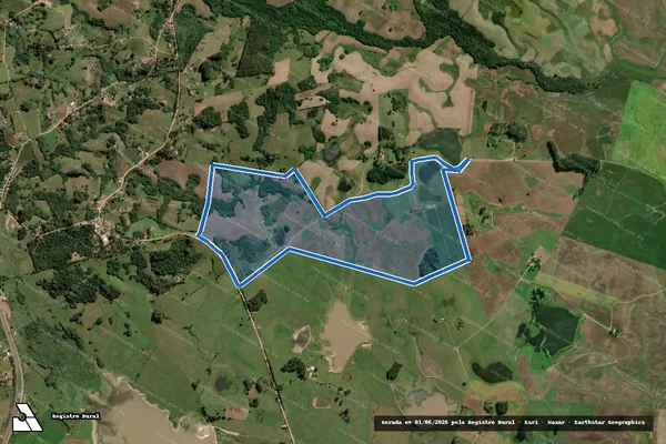 Imagem de satélite de Fazenda Boa Vista em São Lourenço do Sul - RS