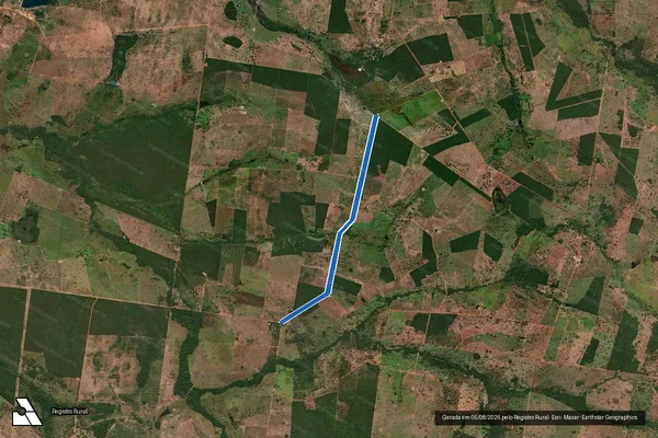 Imagem de satélite de Estrada Vicinal 03 - Projeto de Assentamento Cantoneiras / Estrada Vicinal 03 – P.A. Cantoneiras
