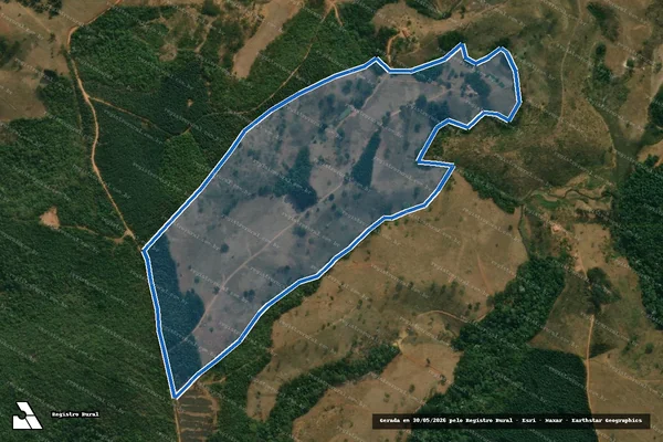 Imagem de satélite de Fazenda Ouro Fino - Fazenda Ouro Fino em Aricanduva - MG