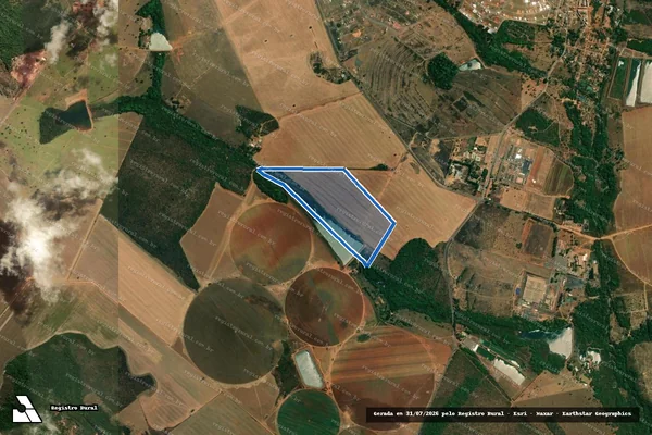 Imagem de satélite de FAZENDA CONTENDAS denominado 1° GLEBA - A em Luziânia - GO