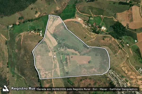 Imagem de satélite de SITIO VARGEM ALEGRE - Parte 1 em Leopoldina - MG