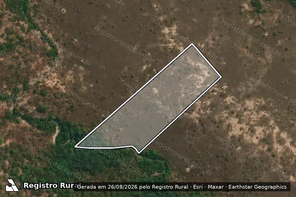 Imagem de satélite de Fazenda Tamanduá - Gleba 36 em Curvelo - MG