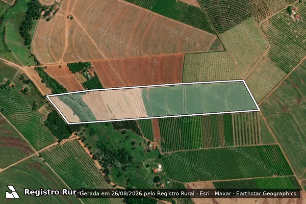 Imagem de satélite de SITIO CÓRREGO DO SOVACO - Área Total em Pirangi - SP
