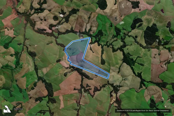 Imagem de satélite de SEM DENOMINAÇÃO - Parte 1 em Coxilha - RS