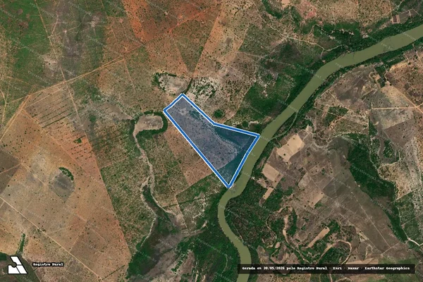 Imagem de satélite de Lote 42 - Projeto de Assentamento Mário Pereira - Parte 1 em Brasilândia de Minas - MG