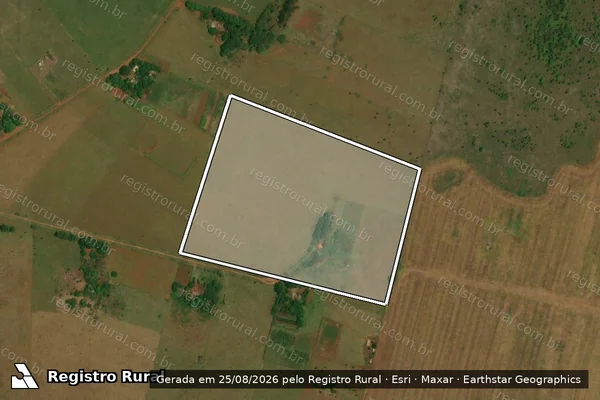 Imagem de satélite de Projeto de Assentamento Santa Lúcia - LOTE 33 em Bonito - MS