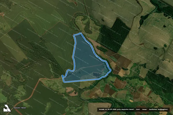 Imagem de satélite de FAZENDA SANTA RITA - PARTE 1 - 001 em Peabiru - PR