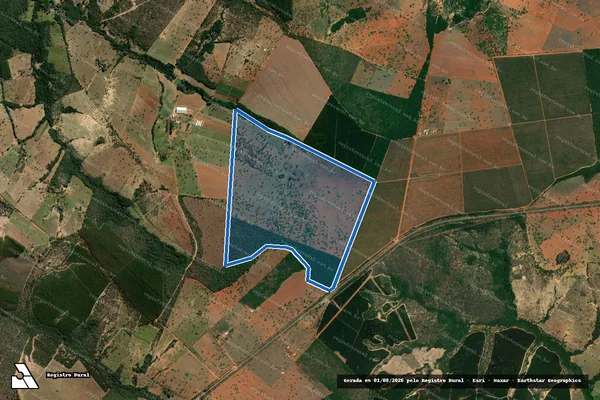 Imagem de satélite de FAZENDA BURITI DA BARRA - Gleba 01 em Martinho Campos - MG