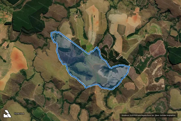 Imagem de satélite de Fazenda Carandaí - Parte 1 em São Roque de Minas - MG
