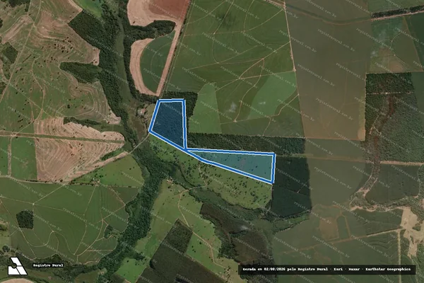 Imagem de satélite de Fazenda São João - Gleba A em Botucatu - SP