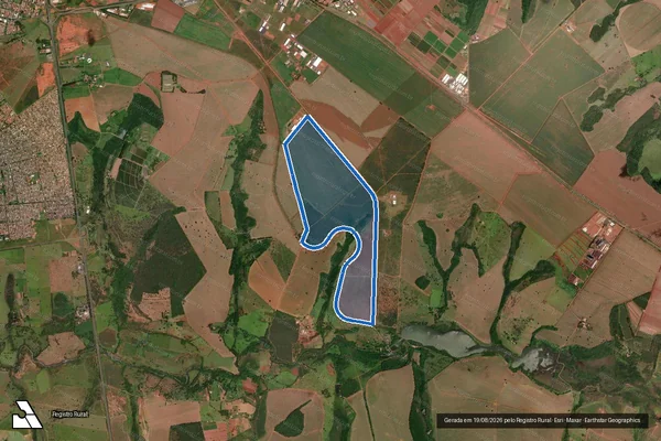 Imagem de satélite de FAZENDA SÃO FRANCISCO GLEBA A - - em Uberlândia - MG