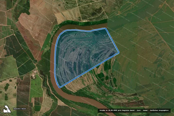 Imagem de satélite de FAZENDA AURORA I - Parte 1 em Santa Cruz de Monte Castelo - PR