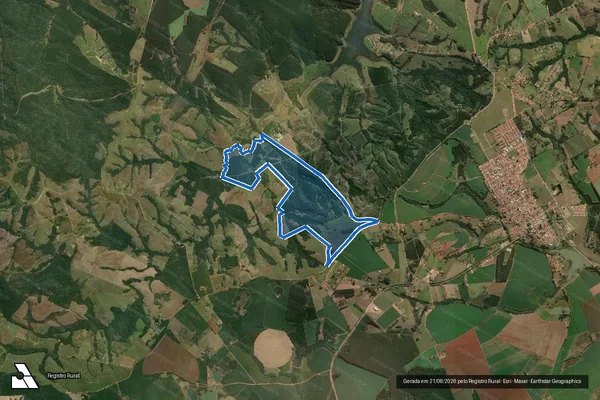 Imagem de satélite de Fazenda Chico Valim - Parte 1 em Paranapanema - SP