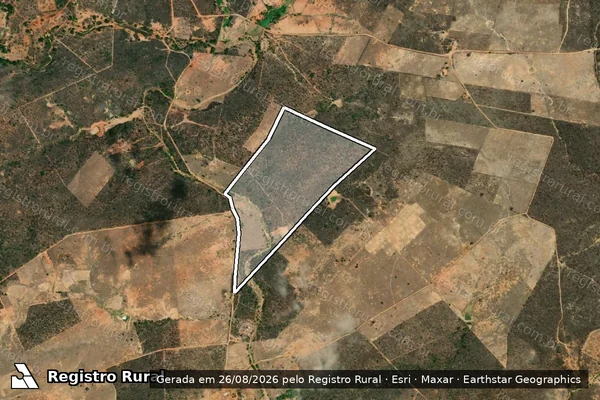 Imagem de satélite de SITIO ESPIRITO SANTO - SITIO ESPIRITO SANTO ? FAZ MUCAMBO em Santa Filomena - PE