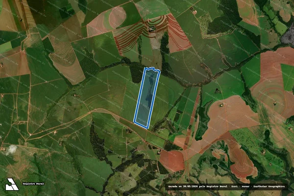 Imagem de satélite de LOTE 01 DA FAZENDA SANTA CATARINA - PARCELA 01 em Aral Moreira - MS