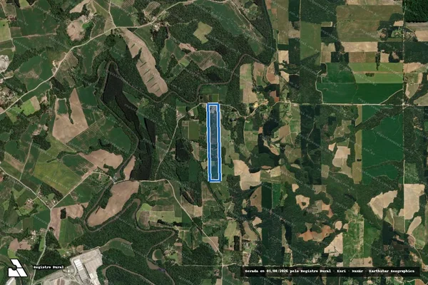 Imagem de satélite de CHACARA DO DANIEL - LOTE 02 - Matrícula 194 em Mallet - PR