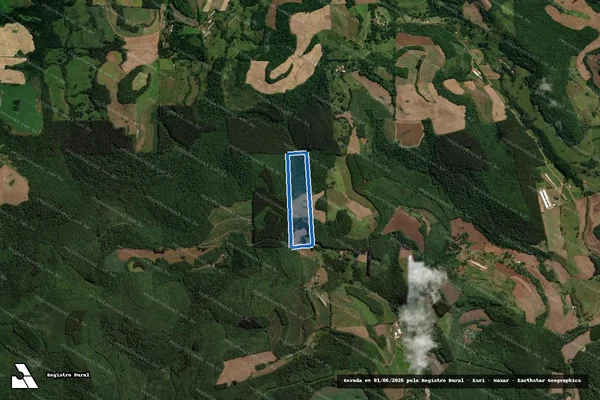 Imagem de satélite de COLONIA BALESTRO - Parte 1 em Catanduvas - SC