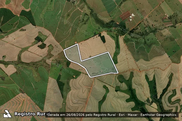 Imagem de satélite de Fazenda Tupi - Parcela 1 em Mirandópolis - SP