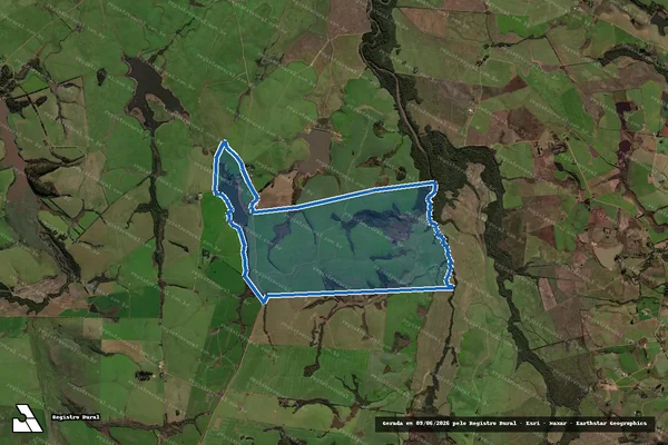 Imagem de satélite de FAZENDA SANTA OLINDA – GLEBA G em São Gabriel - RS