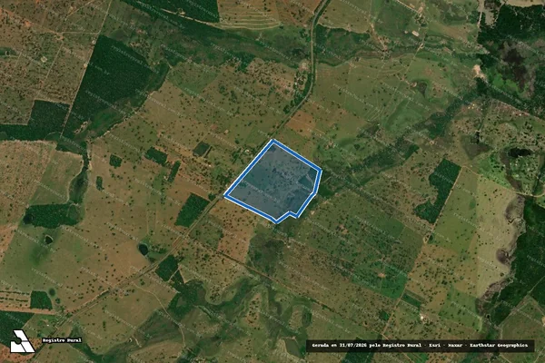 Imagem de satélite de Fazenda Olinda - Parcela 1 em Anastácio - MS