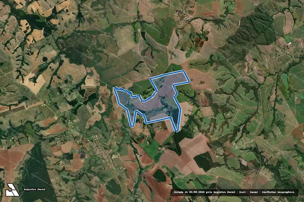 Imagem de satélite de FAZENDA SANTA ROSA - Gleba 1 em Ibaiti - PR