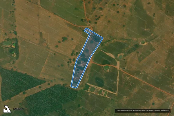 Imagem de satélite de FAZENDA 4 IRMÃOS - FAZENDA 4 IRMÃOS em Poconé - MT