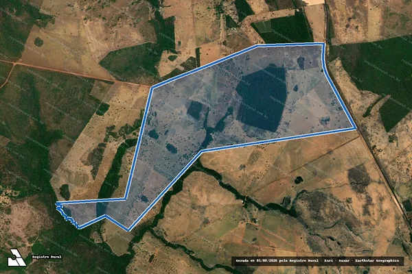 Imagem de satélite de FAZENDA SÃO PEDRO ? PARTES DOS LOTES 148 e 149 DO LOTº MATA FLS 3-C - Parte 1 em Miranorte - TO
