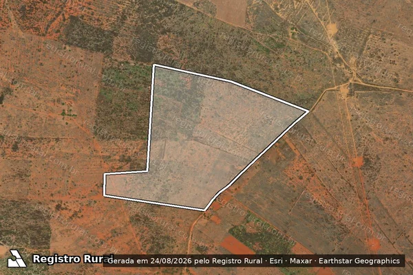 Imagem de satélite de FAZENDA JATOBA - ROSALVO DIAS DE SOUZA em Morro do Chapéu - BA