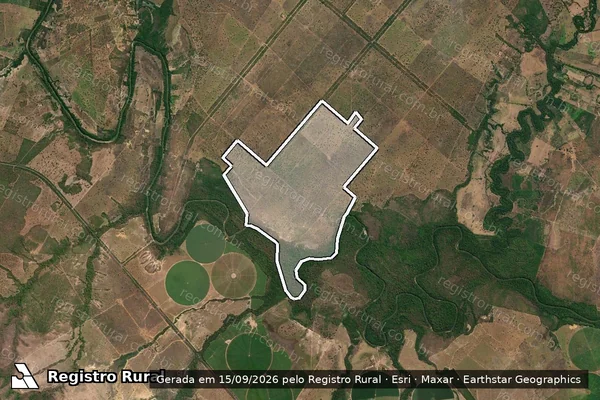 Imagem de satélite de Fazenda Santa Carolina - Fazenda Santa Carolina em Lagoa dos Patos - MG