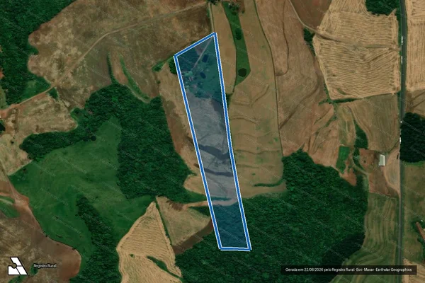 Imagem de satélite de LOTE RURAL 39-A DA GLEBA 14 PO - LOTE 39-A RESMANESCENTE em Pérola d'Oeste - PR