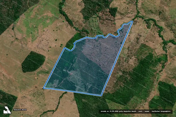 Imagem de satélite de FAZENDA ÁGUA ROXA - PARCELA 01 em Araguatins - TO
