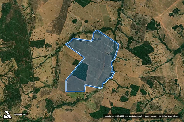 Imagem de satélite de Fazenda Aldeia Cheyenne - Parcela 1 em Novo Brasil - GO