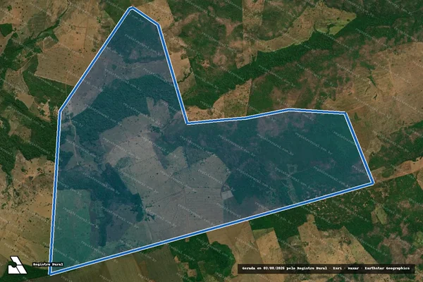 Imagem de satélite de FAZENDA BAIXÃO - 001 em Estreito - MA