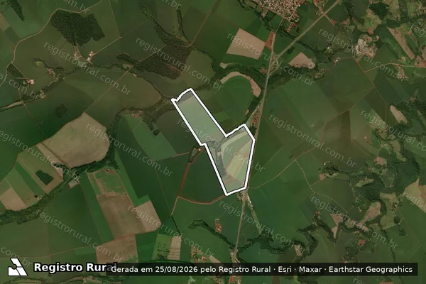 Imagem de satélite de FAZENDA GRACIOSA - LOTE Nº 23-25-26X em Peabiru - PR