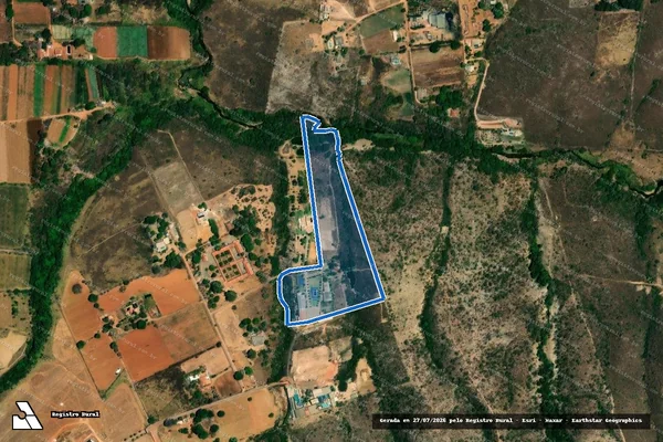 Imagem de satélite de Chácara nº 04-05 no Lote nº 380D na Gleba nº 03 PIGAG - PARTE 1 em Brasília - DF