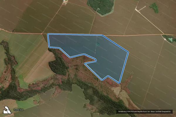 Imagem de satélite de FAZENDA ESTREITO PONTE DE PEDRAS - Parte 6 em Montividiu - GO
