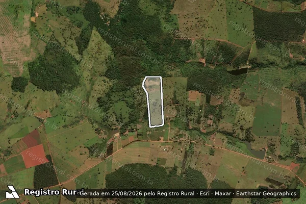 Imagem de satélite de FAZENDA DESCOBERTO - 001 em Nerópolis - GO