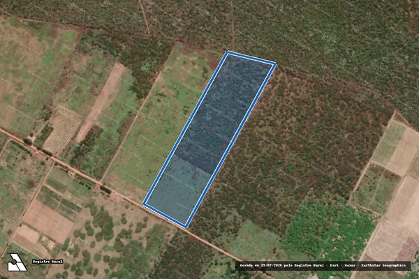 Imagem de satélite de PROJETO DE ASSENTAMENTO OZIEL ALVES - LOTE 09 - Parte 1 em Mossoró - RN