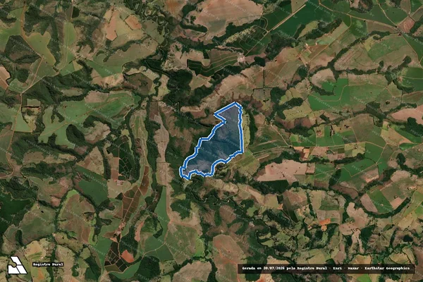 Imagem de satélite de FAZENDA SÃO JOSÉ - Parte 8 em Pratinha - MG